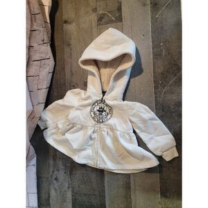 Youth white Polo Ralph Lauren 12m hoodie jacket zip up